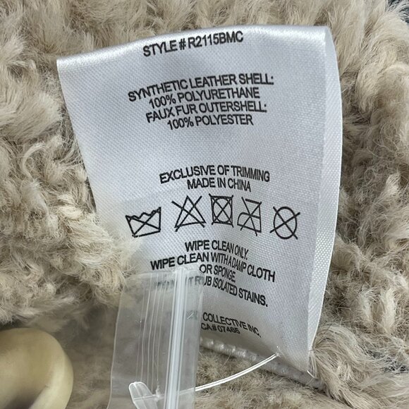 Badgely Mischka Rakel Faux Shearling Jacket - Small - NWT - Picture 7 of 7